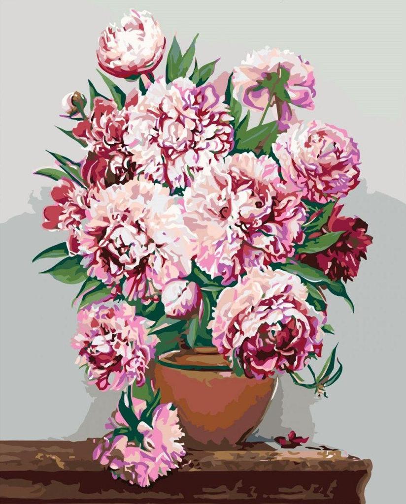 RUOPOTY Рамка «сделай сам», картина по номерам, башня, настенное искусство на холсте, акрил, уникальный подарок, картина по номерам, цветок для гостиной