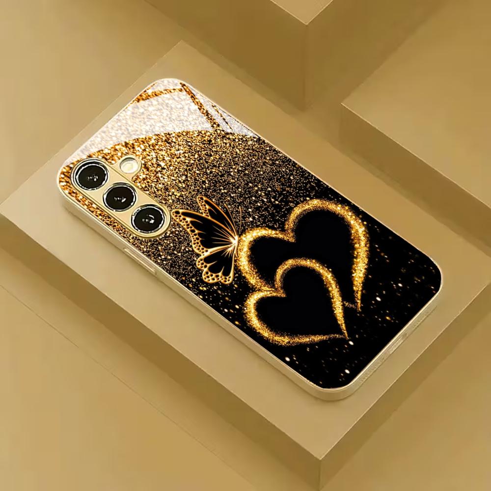 Чехол с рисунком Чехол для телефона из стекла для Samsung Galaxy S26 22 23 24 25 PLUS S21 22 23 24 25 ULTRA