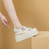 24110 Summer New Thick-soled Casual Hollow Sandals Buckle Versatile 8 Cm Height Increase Breathable Hollow Women's Shoes