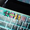 Latest Demon Slayer Figure Kamado Tanjiro Agatsuma Zenitsu Keycap Cross Mechanical Keyboard Foundation Keycap Present