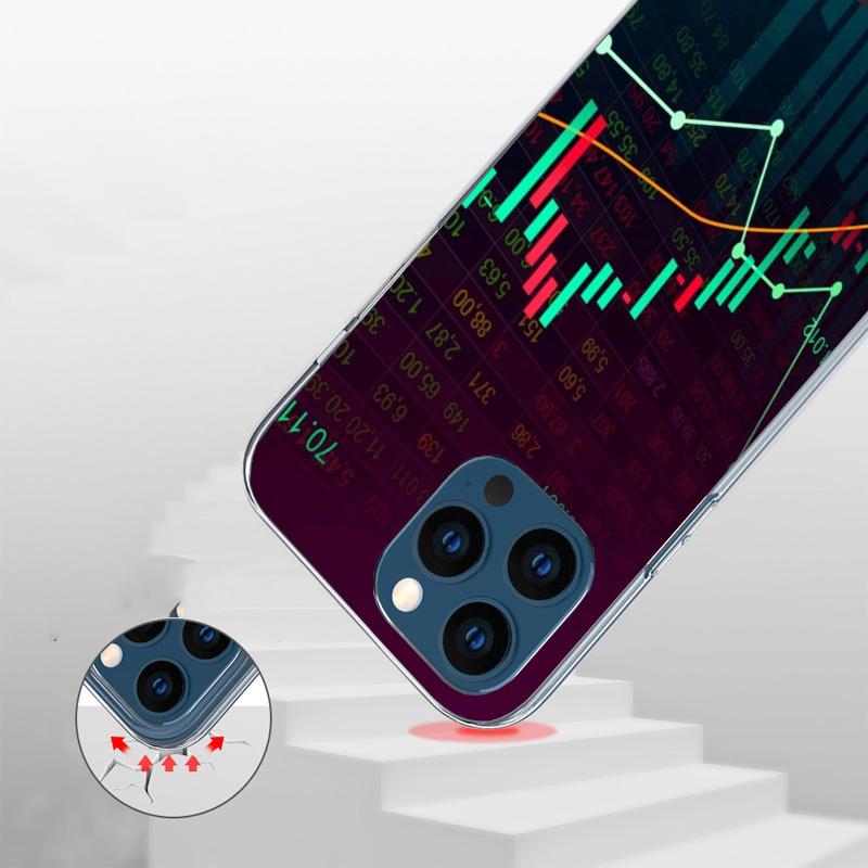 Trade Investment Forex Stock Market Phone Case For iPhone 17 Air 16 15 Plus 11 14 Pro Max 13 Mini 12 7 8 + SE Pattern Art Custom