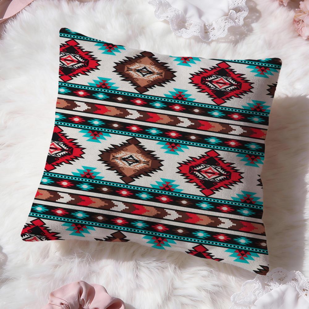 Woven Patterns Cushion Cover Premium Comfort Reversible Pillow Cove Two in One Design for Any Room Car Interior