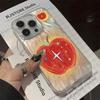 IMD Пуховая пряжа Подходит для защитного чехла Apple 16promax Чехол для мобильного телефона Apple 15 Красный Яблоко Милая звезда Жесткий чехол