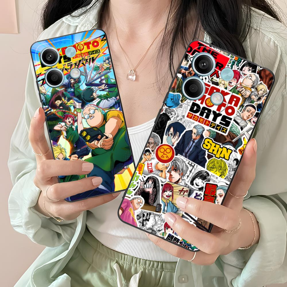 Sakamoto Days Mobile Phone Case for Xiaomi Redmi Note 14 13 12 11 S Pro Plus 4G 5G Colorful Printing Cover Pretty Luxury Cover