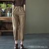 Spring and Autumn Casual Pants for Women Thin and Versatile Elastic Waist Harun Pants Cropped Pants