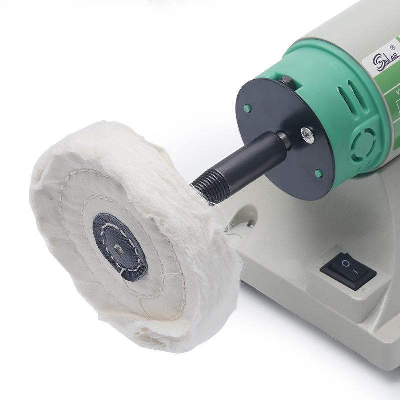 Регулируемый двухголовочный полировальный станок с тканевым кругом для шлифования золота, серебра, меди и железа.