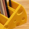 Держатель для пульта дистанционного управления с 3 отделениями, 3D-печатный настольный органайзер в форме сыра для стола, прикроватной тумбочки, домашнего офиса
