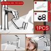 Flexiflow Rotating Faucet Extender Easily Install 1080° Rotation Splash-Proof Design for Facial Cleaning Washing Dishes