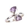 Кольцо из натурального розового аметиста с драгоценным камнем ручной работы из цельного серебра 925 пробы S.8.5 W0A59