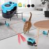 Adjustable Speed Cat Treadmill Chase Run Exercise Cat Running Wheel Cat Feather Toy  Kitten Toy