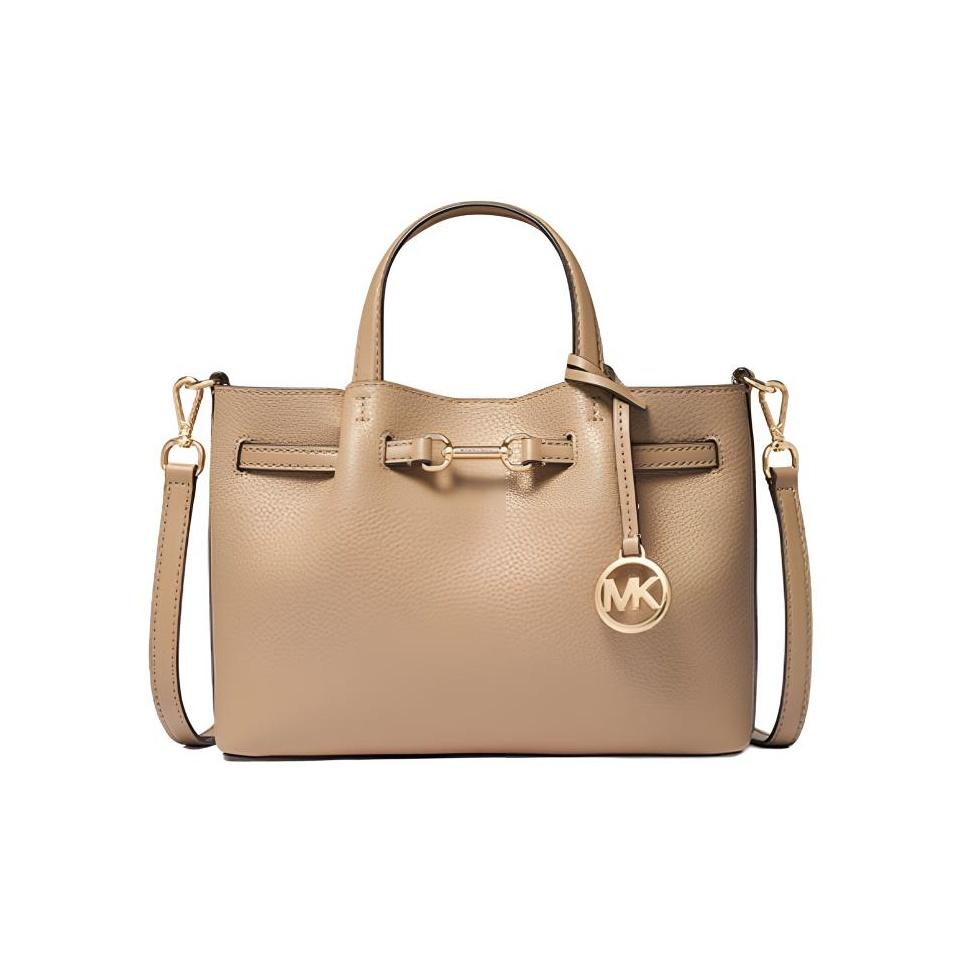 Michael Kors Carson Logo Shoulder Crossbody Bag Small Women handbags Camel 35F5G2ZS5V-CAMEL