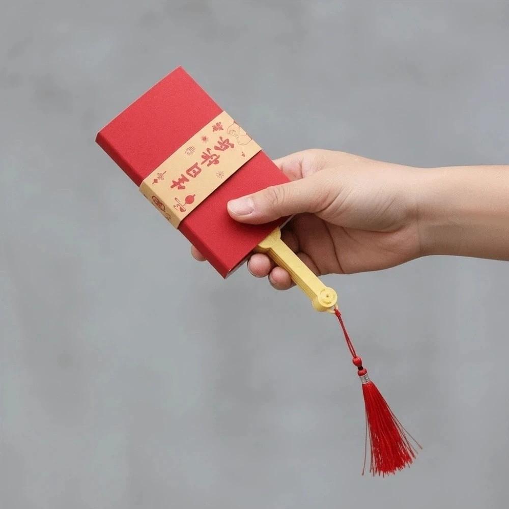 Frosted Fan Design Red Envelope 6/8/10 Cards God of Wealth Red Pocket Celebration Party