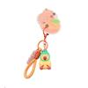 Korean Style Capybara Key Chain Silica Gel Cartoon Key Buckle Capybara Pvc Pendant  Bag Pendant