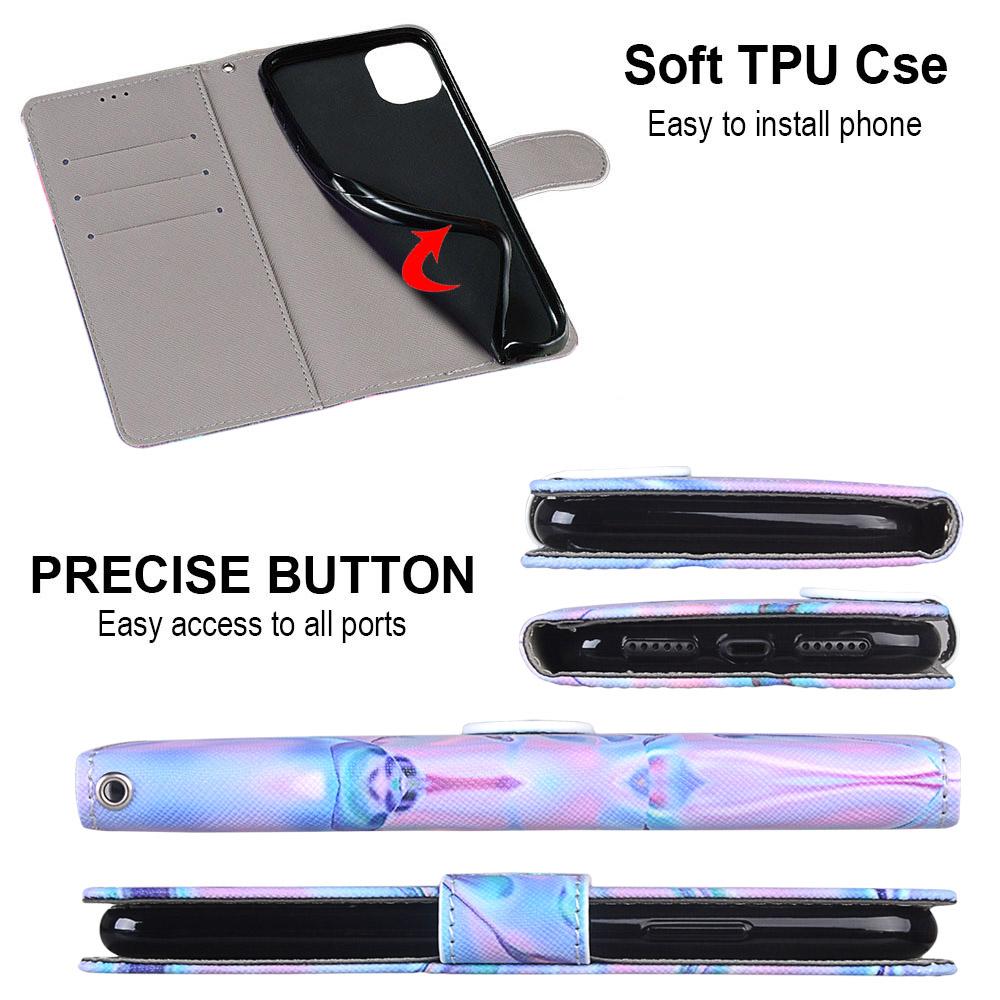 Роскошный окрашенный кожаный чехол-кошелек в стиле книги, защитный чехол для Huawei Y5 Y6 Y7 Y9 P30 P40 P20Lite/Mate 20 Lite/P Smart Z/Nova 6SE