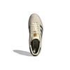 adidas Мужские кроссовки Gazelle Indoor Кремово-белые с зелеными вставками и резиновой подошвой, унисекс, Collegiate-Green IH7502