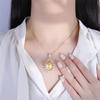 Изысканное ожерелье CMM с кубическим цирконием серебряного цвета золотого цвета для женщин