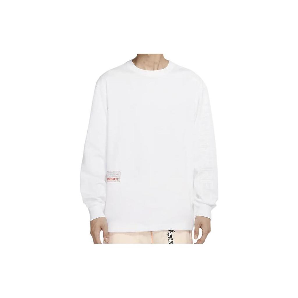Jordan T Shirts Men's White Crew Neck Moderate Straight Fit CN3102-100