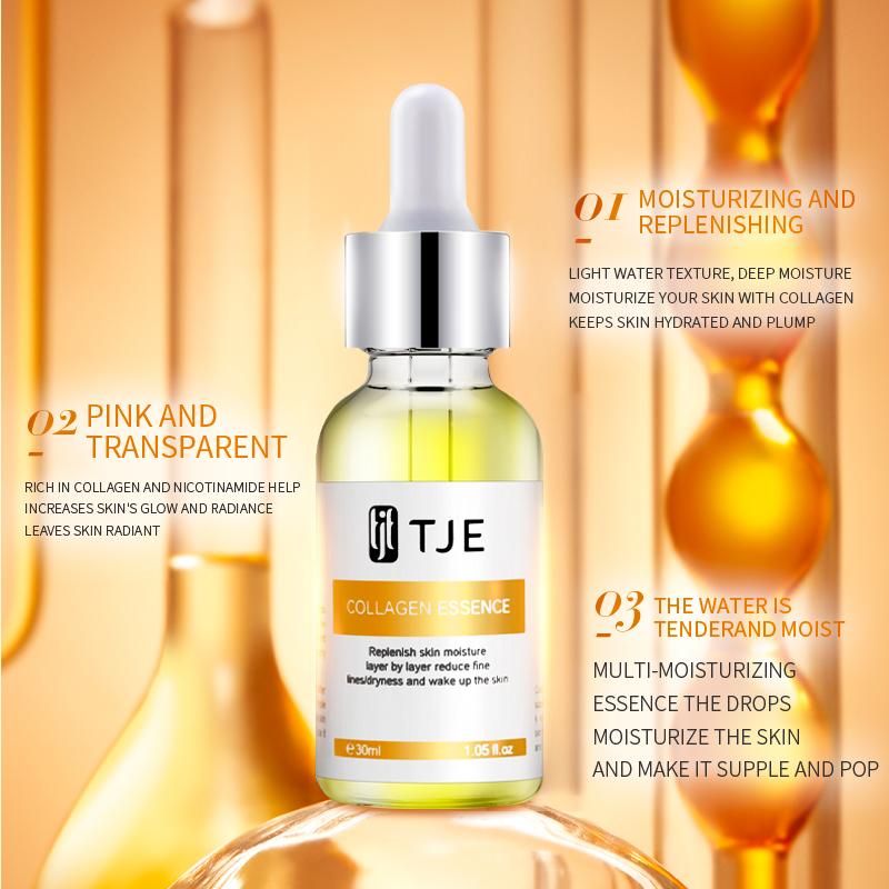 TJE Сыворотка с коллагеновыми пептидами 30 мл Увлажнение, против морщин, отбеливание, укрепление и блеск кожи