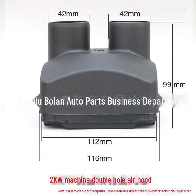 Black Plastic Air Outlet Cover for Parking Heater - Single, Double, and Four Hole Options