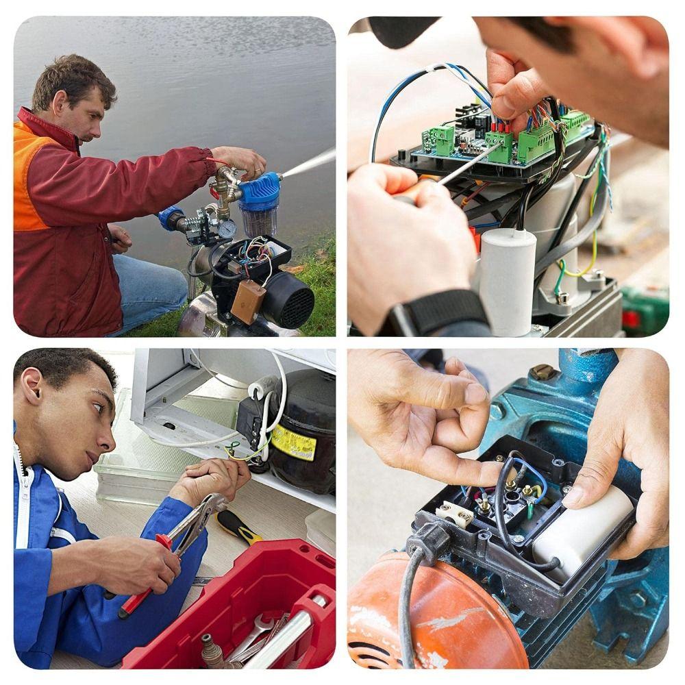 Двойной вставной конденсатор CBB60, 50/60 Гц, высококачественный для двигателя водяного насоса воздушного компрессора