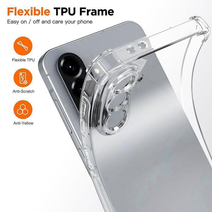 Coque pour Samsung Galaxy A57 5G, Protection Silicone Anti-Rayures Antichoc Transparent