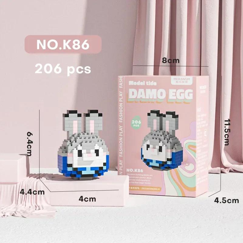 Стич ЛинаБелл Хелло Китти Sanrio Строительные Блоки Damo Яйцо Мультяшные Фигурки Кирпичики Детские Конструкторы Модель Подарок