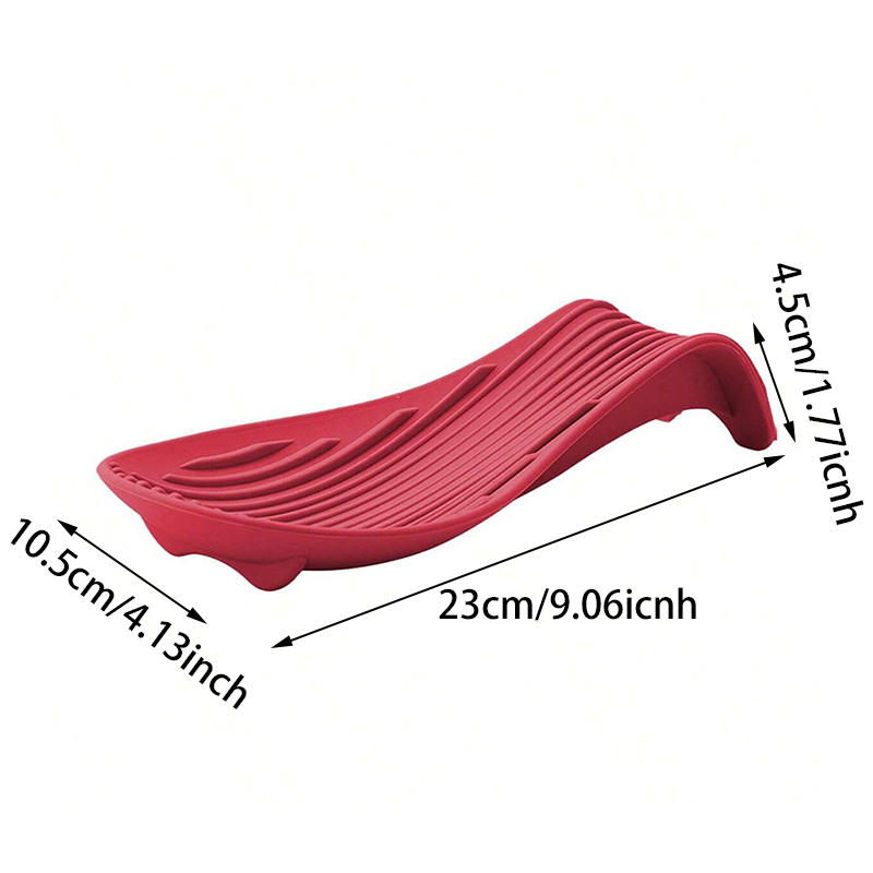 Силиконовый поднос для кухонной утвари, Кухонная лопатка, Суповая ложка, Силиконовая подставка для ложек, Бытовая толстая термоизолированная силиконовая подставка для ложек