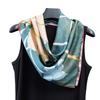 Silk Scarf Custom Luxury Satin Two-Side Pure Digital Printing Square Women Silk Scarf