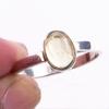 Natural Citrine Gemstone Handmade 925 Solid Sterling Silver Ring Size 9 e9C08