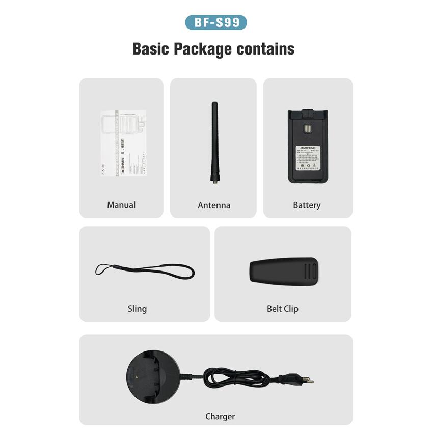 2 шт. Baofeng BF-S99 портативная рация мини-ручная двусторонняя радиостанция UHF 400-470 радиокоммуникатор обновление Bf888s переговорное устройство