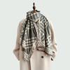Осень новый универсальный клетчатый жаккардовый шарф Майяр женский модный теплый и холодный шарф с декоративной шалью