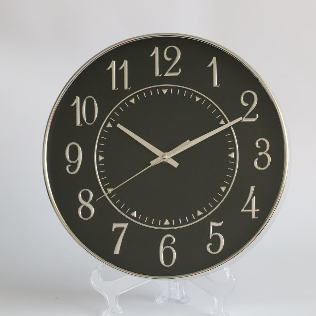 Бесшумные настенные часы 30 см (12 дюймов), креативные и модные, трехмерные цифровые минималистичные часы для дома, гостиной