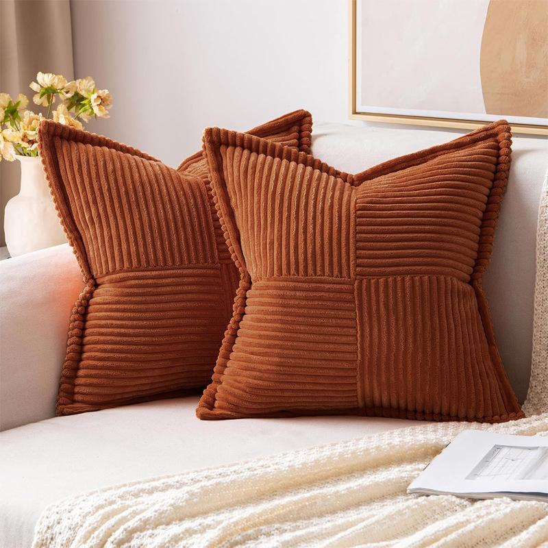 2 шт. Наволочки на декоративные подушки в богемном стиле, пэчворк, текстурированные, с градиентом, фермерская эстетика для дивана, постельного белья, софы, декора гостиной, декора гостиной