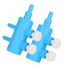 2pcs Fish Tank Air Splitter Air Pipe Distributor Aquarium Oxygen Pump Adapter Accessory