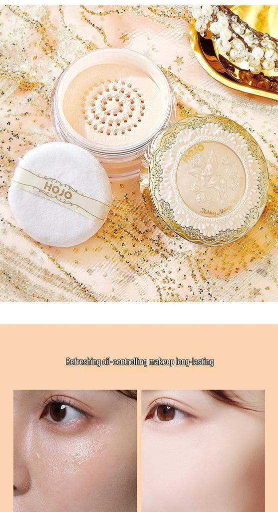 HOJO Angel Light Пудра для фиксации макияжа - Мелкая текстура, Натуральная, Хорошо держится, Не скатывается - 8088