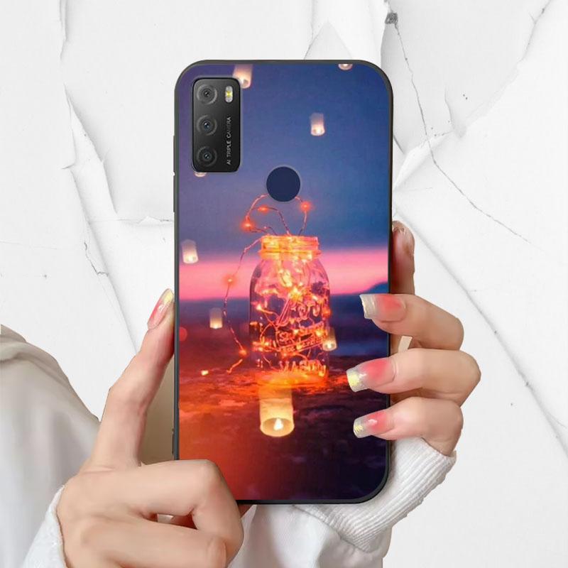 For Alcatel 1S 2021 Case 6025H 6025D Fashion Silicone Soft TPU Phone Cover For Alcatel 1 S 2021 1S(2021) Case Funda Coque Bumper