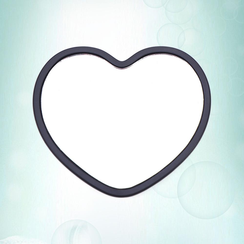 Одностороннее зеркало в форме сердца, зеркало для макияжа с высоким разрешением, ручное зеркало для женщин