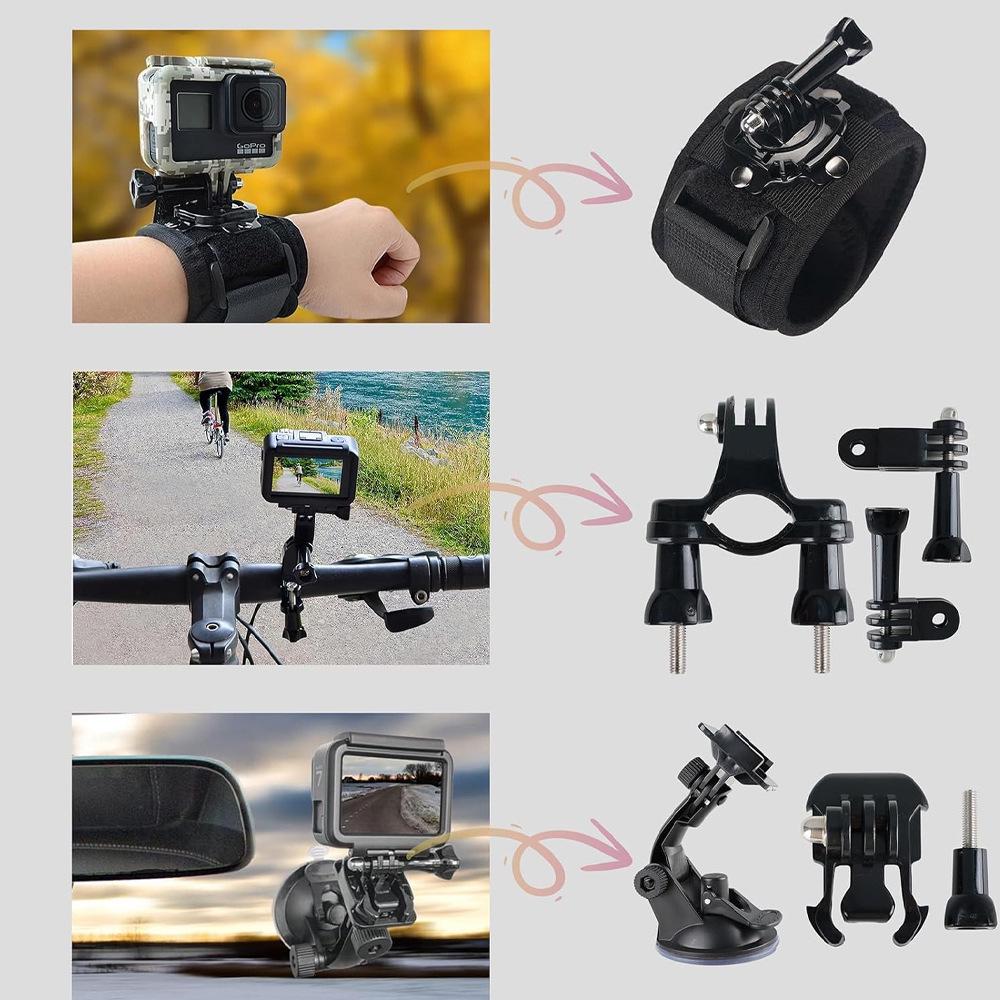 Нагрудный ремень GoPro для спортивных камер, Совместим с DJI, Xiaoyi, Hero10/9.