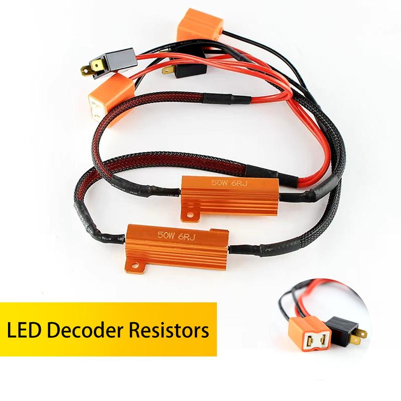 2 шт. H4 HB2 9003/H7/H8/H9/H11/9005 HB3/9006 HB4 Светодиодный Декодер Canbus Без Проводки Отменатор Декодер Для Светодиодной Фары Противотуманной Фары 50 Вт