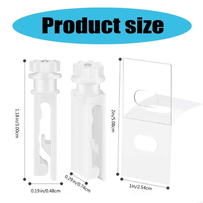 62KD 12 штук Подвесной крючок для штор, Ремонтные зажимы, 12 шт. Ремонтные язычки для вертикальных жалюзи, Установка без инструментов