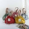 Food Storage Bags Dinner Container Canvas Small Handbag Lunch Box Drawstring Picnic Tote Lunch Bag