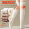 Плотные флисовые чулки до бедра выше колена для сна с наколенниками для осени и зимы