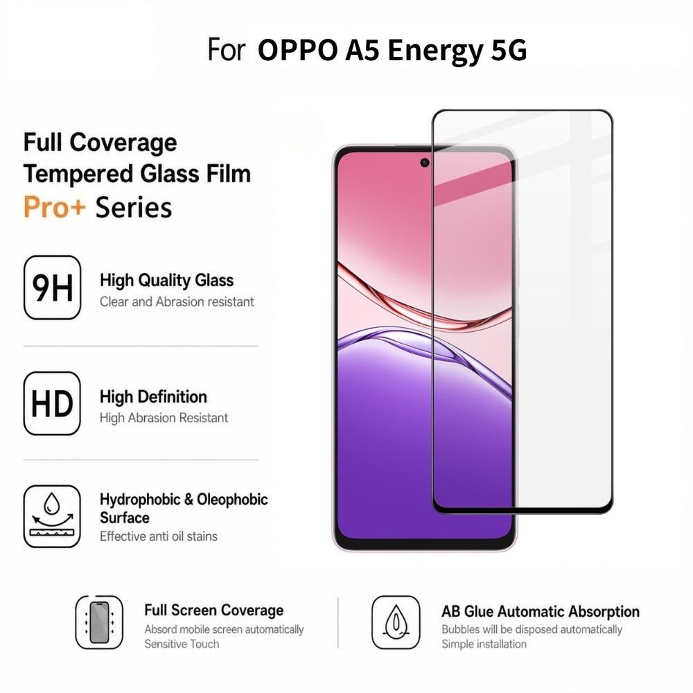 IMAK Pro+ Tempered Glass For OPPO A5 Energy 5G Full Coverage Screen Protector Film