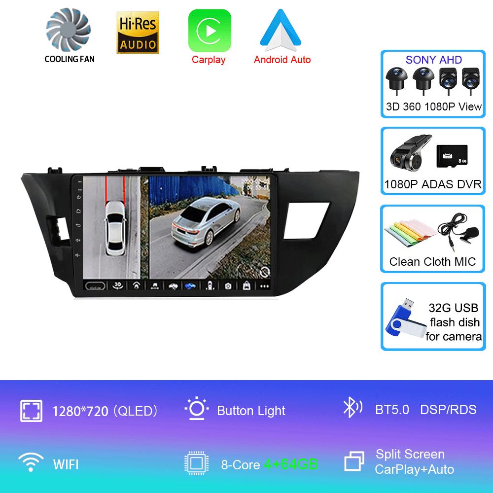 Android 14 Car Radio Toyota Corolla 11 2012 - 2016 Multimedia Video Player Stereo Navigation GPS No 2din 2 din dvd