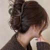 Premium Coffee-Colored Frosted Hairpin - Large All-Match Shark Clip for Elegant Hairstyles