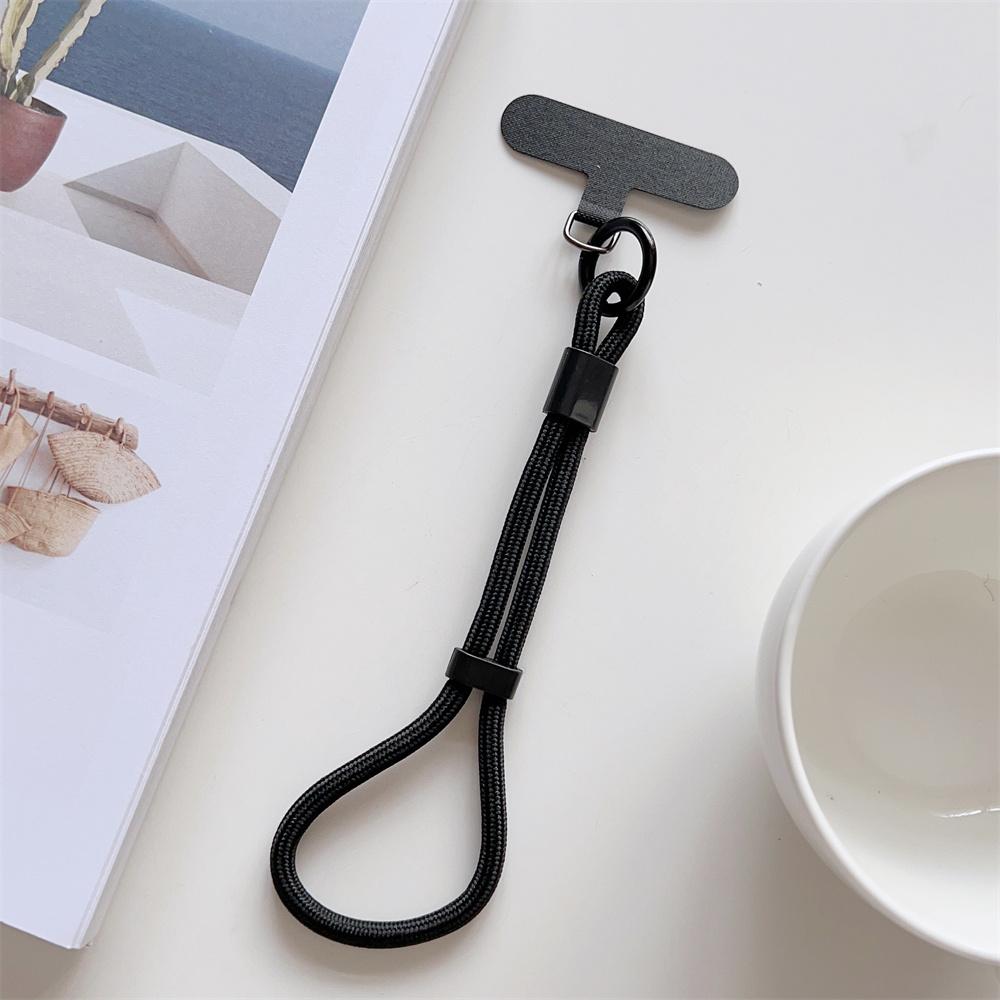 Регулируемый шнурок, подвесная веревка, ремешок на руку для мобильного телефона, универсальный короткий брелок, красочный защитный браслет на запястье