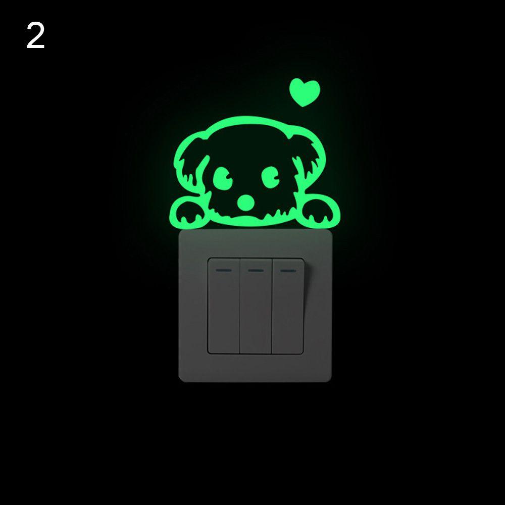 Wall Stickers Fluorescent On-off Sticker Switch Outlet Light Switch Sticker Luminous Wall Sticker