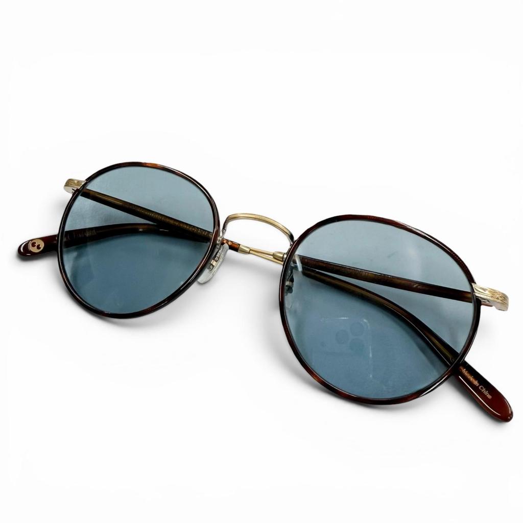 Great GARRETT LEIGHT sunglasses Wilson Tortoiseshell Pattern Clear brown mens Used