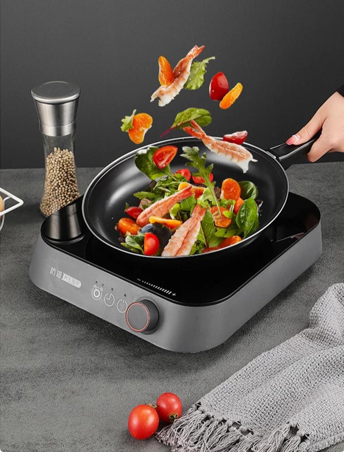 20/25/30 см Сковорода с антипригарным покрытием Мини Толстые стейки Плоские железные сковороды для блинов Вок Круглая кастрюля Посуда для приготовления пищи Аксессуары для домашней кухни