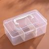 Прозрачная пластиковая коробка для хранения карточек, маленькая коробка для хранения карточек, настольная коробка-органайзер, классификационная коробка, канцелярские принадлежности